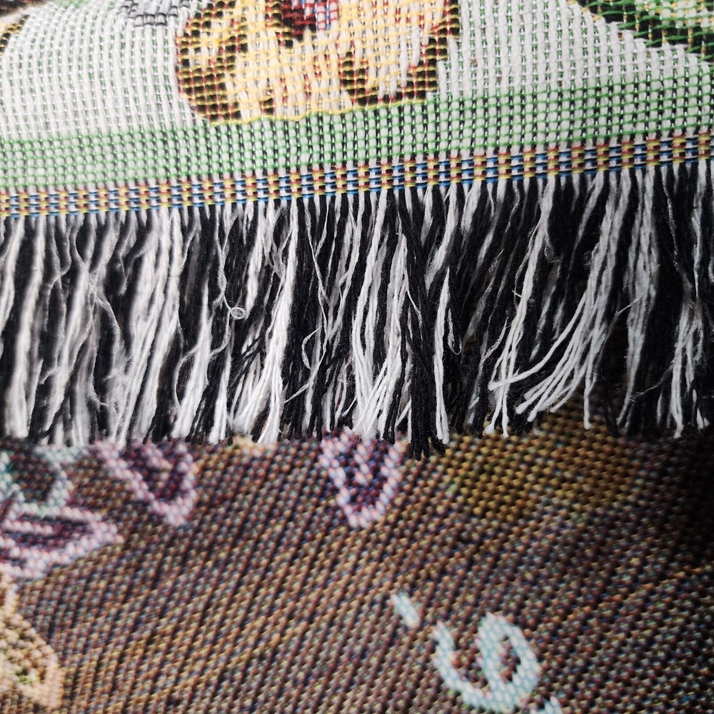 Nativity‎ Baby Jesus in Manger Christmas Woven Tapestry Throw Blanket 55"x48" - Picture 5 of 6